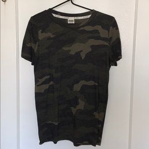 VS PINK camo tee shirt